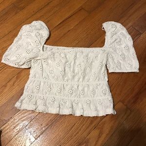 Cropped Zara white top